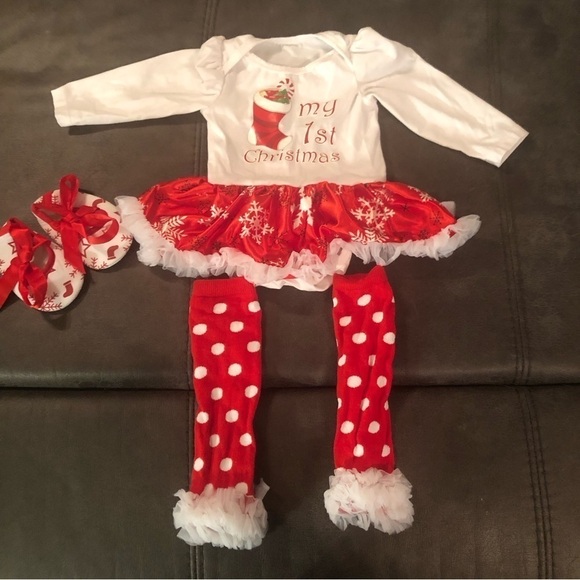 ⭐️Host Pick⭐️ Baby’s First Christmas Dress - Picture 1 of 9